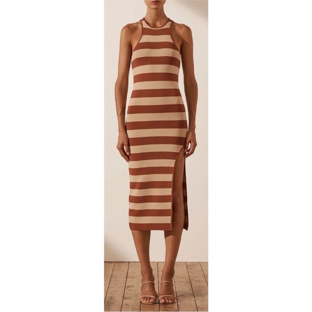 NWT Shona Joy Paris Racerback Midi Dress - sz M